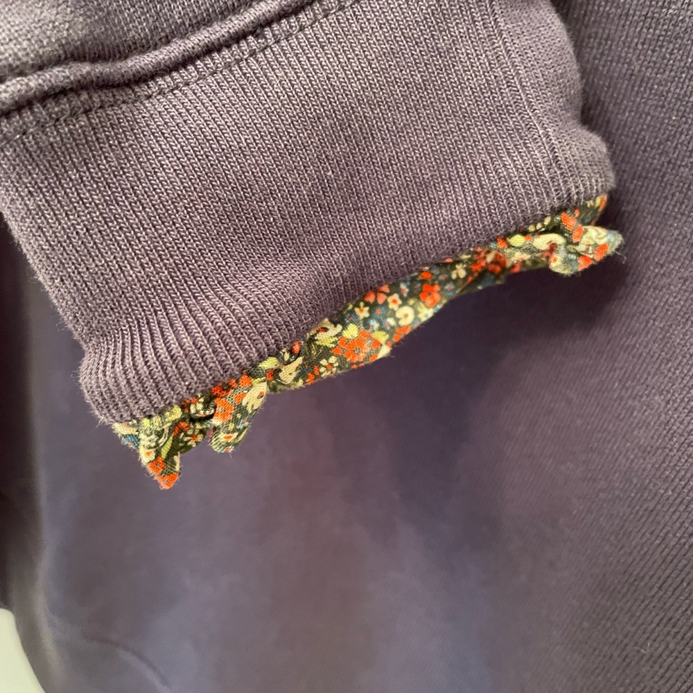 J. Crew Ruffle-Neck Sweatshirt Size Small - Picture 4 of 10